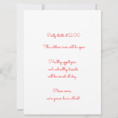 パインとザクロ招待状 招待状 (裏面)