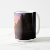 パインの夕暮れ歩道 コーヒーマグカップ (正面右)