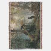 パインの森の朝 スローブランケット (正面縦)