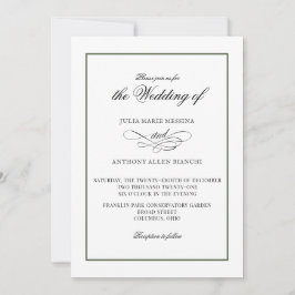 パインアンドスノーシンプルエレガンス招待状 招待状