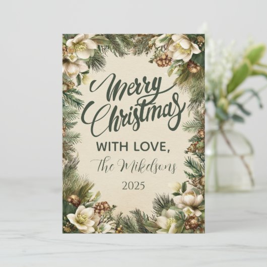 パインアンドベリーウィンターホリデイ シーズンカード (スタンド正面)