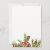 パインアンドベリーズホリデイ招待状 招待状 (裏面)