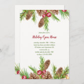 パインアンドベリーズホリデイ招待状 招待状 (正面/裏面)