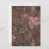 パインアンドベリー素朴ホリデーグリーティングカード (裏面)