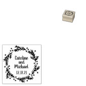 パインアンドベリー素朴リース | 結婚s ラバースタンプ (押印)