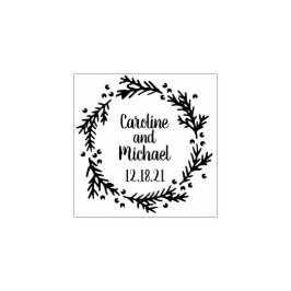 パインアンドベリー素朴リース | 結婚s ラバースタンプ