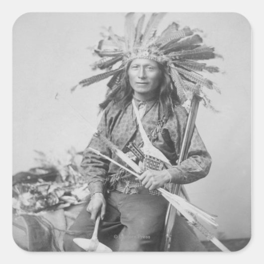 パインインディアン扇動者 スクエアシール (正面)