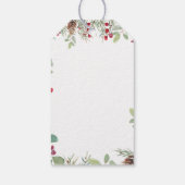 パインウィンタークリスマスホリデー ギフトタグ (裏面)