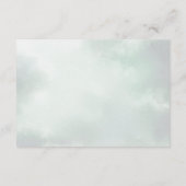 パインウィンターブライダルシャワーパンティーゲームカード エンクロージャーカード (裏面)