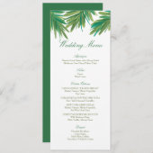 パインウッズの水彩 |のメ結婚ニュー メニュー (正面/裏面)