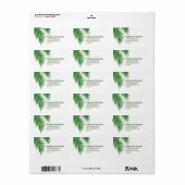 パインウッズの水彩 |アドレス ラベル (フルシート)