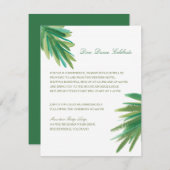 パインウッズの水彩 |結婚披露宴 エンクロージャーカード (正面/裏面)