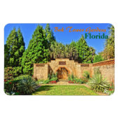 パインウッドエステートファウンテンボックタワーガーデンズフロリダ マグネット (横)