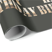 パインウッドフォントハッピーバースデー包装紙 ラッピングペーパー (ロールコーナー)