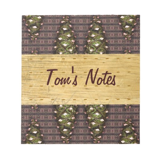 パインウッドメモ帳バイアレクサンドラ調理師 ノートパッド (正面)