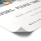 パインウ素朴ッズのキャンプは赤ちゃんシャワーの看板を好む ポスター (角)