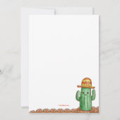 パインェータ付きフィエスタ招待状 招待状 (裏面)