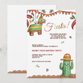 パインェータ付きフィエスタ招待状 招待状 (正面/裏面)