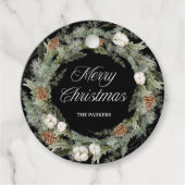 パインエレガントと緑の黒 |メリークリスマス フェイバータグ (正面)