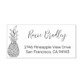 パインエレガントアップル差出人住所 ラバースタンプ (インプリント)