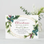 パインエレガントクリスマス・ホリデーOFFICEパーティー 招待状 (スタンド正面)