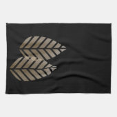 パインエレガントコーン銅白金パターン キッチンタオル (横)