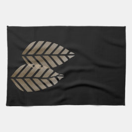 パインエレガントコーン銅白金パターン キッチンタオル