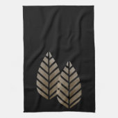 パインエレガントコーン銅白金パターン キッチンタオル (縦)