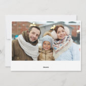 パインエレガントツリーのクリスマスグリーティング写真 シーズンカード (裏面)