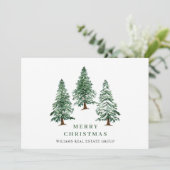 パインエレガントツリーのクリスマス企業の挨拶 シーズンカード (スタンド正面)