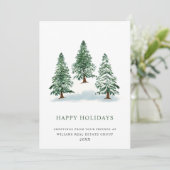 パインエレガントツリーのクリスマス企業の挨拶 シーズンカード (スタンド正面)