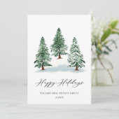 パインエレガントツリーのクリスマス企業の挨拶 シーズンカード (スタンド正面)