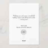 パインエレガントツリーのクリスマス企業の挨拶 シーズンカード (裏面)