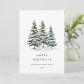 パインエレガントツリーのクリスマス企業の挨拶 シーズンカード (スタンド正面)