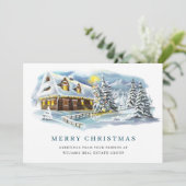 パインエレガントツリーのクリスマス企業の挨拶 シーズンカード (スタンド正面)