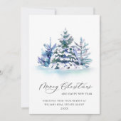 パインエレガントツリーのクリスマス企業の挨拶 シーズンカード (正面)