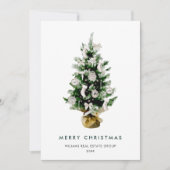 パインエレガントツリーのクリスマス企業の挨拶 シーズンカード (正面)