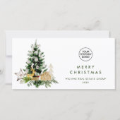 パインエレガントツリーのクリスマス企業の挨拶 シーズンカード (正面)