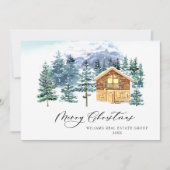 パインエレガントツリーのクリスマス企業の挨拶 シーズンカード (正面)