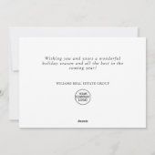 パインエレガントツリーのクリスマス企業の挨拶 シーズンカード (裏面)