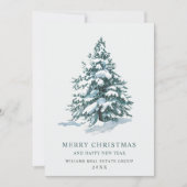 パインエレガントツリーのクリスマス企業の挨拶 シーズンカード (正面)