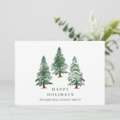 パインエレガントツリーのクリスマス企業の挨拶 シーズンカード (スタンド正面)