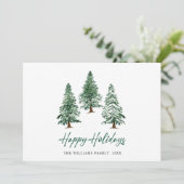 パインエレガントツリーのクリスマス企業の挨拶 シーズンカード (スタンド正面)