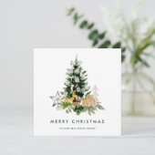 パインエレガントツリーのクリスマス企業の挨拶 シーズンカード (スタンド正面)