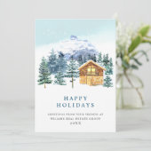 パインエレガントツリーのクリスマス企業の挨拶 シーズンカード (スタンド正面)