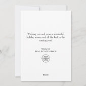 パインエレガントツリーのクリスマス企業の挨拶 シーズンカード (裏面)