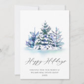 パインエレガントツリーのクリスマス企業の挨拶 シーズンカード (正面)