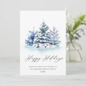 パインエレガントツリーのクリスマス企業の挨拶 シーズンカード (スタンド正面)