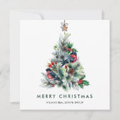 パインエレガントツリーのクリスマス企業の挨拶 シーズンカード (正面)