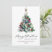 パインエレガントツリーのクリスマス企業の挨拶 シーズンカード (スタンド正面)